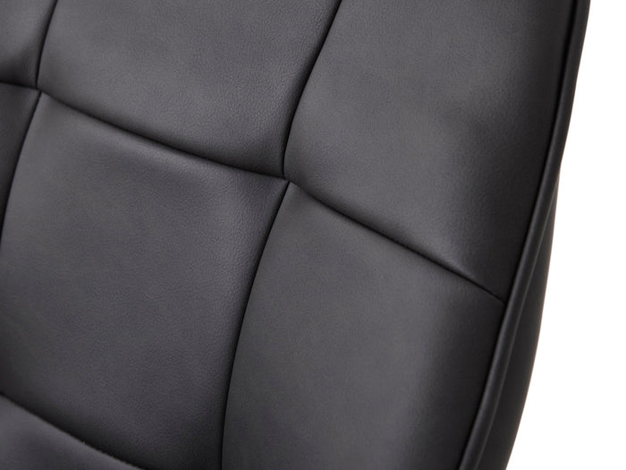 Giga Living - Eetkamerstoel Grijs PU Leer - Nolan - Set van 2