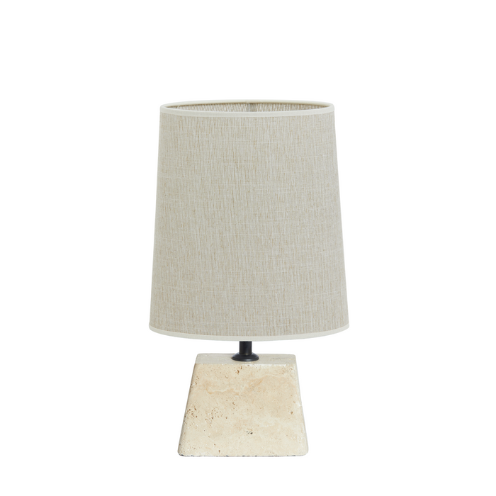 Light & Living Tafellamp Kardan|Breska - Zand|Wit - 25x21x49cm