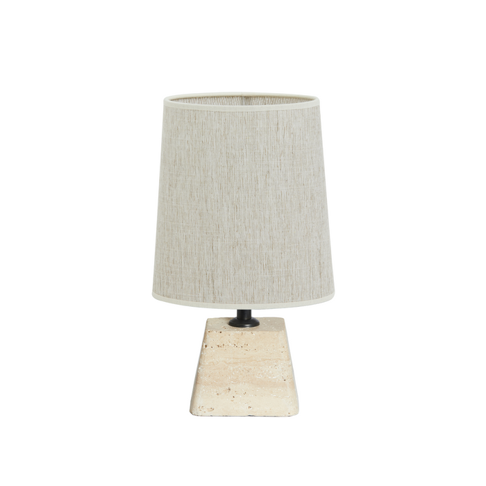 Light & Living Tafellamp Kardan|Breska - Zand|Wit - 21x17,5x42cm