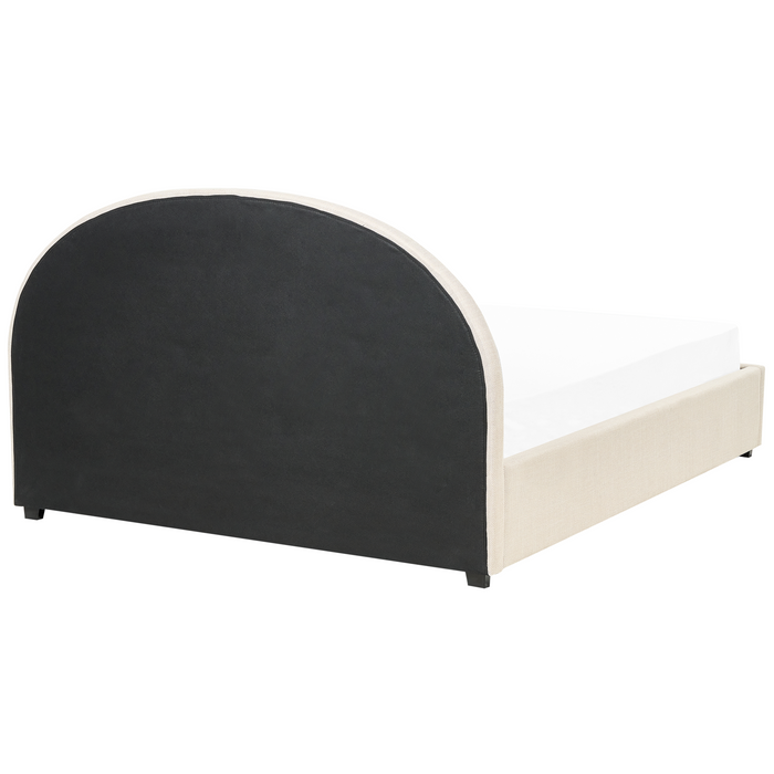 Beliani-VAUCLUSE-Bed met opbergruimte-Beige-180 x 200 cm-Polyester