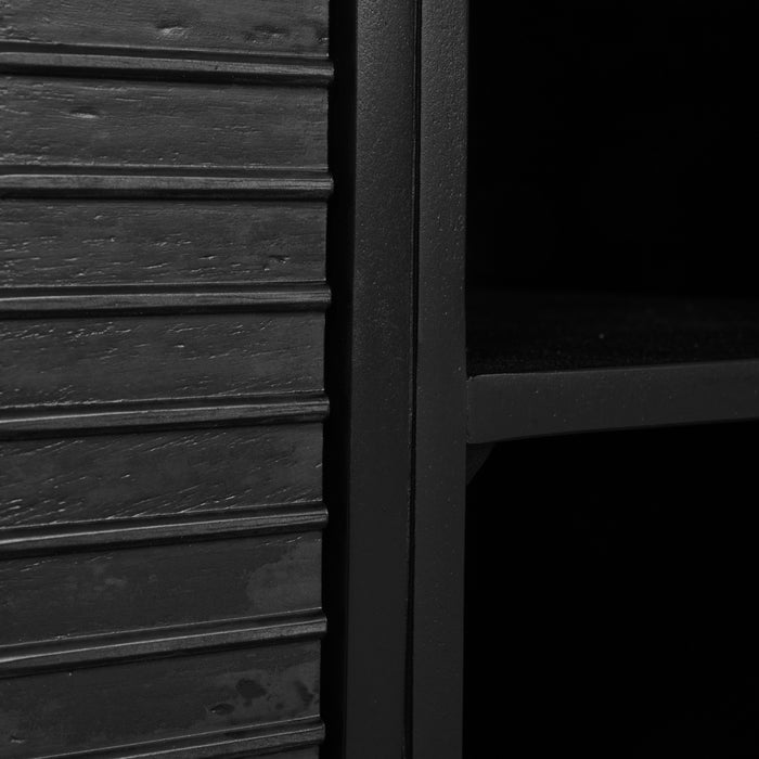 TV-Meubel Elvas - Hout - Mango|Zwart - Hout