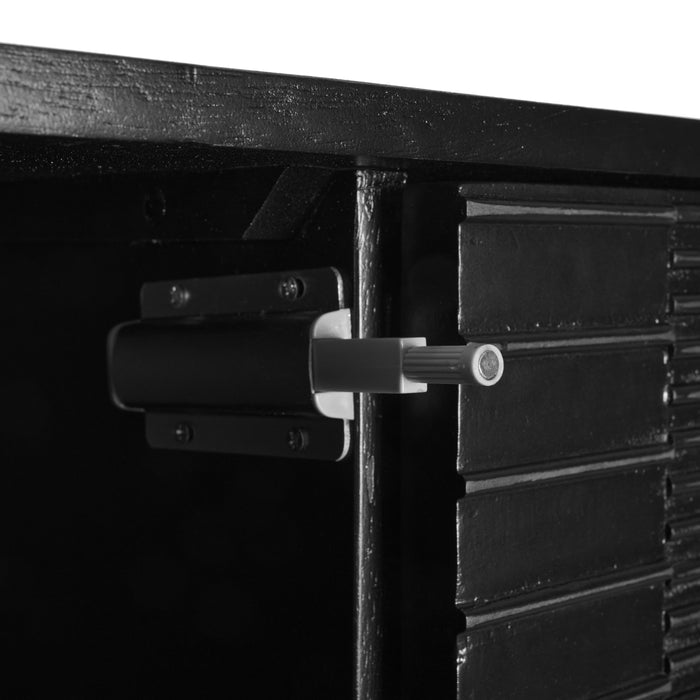 TV-Meubel Elvas - Hout - Mango|Zwart - Hout