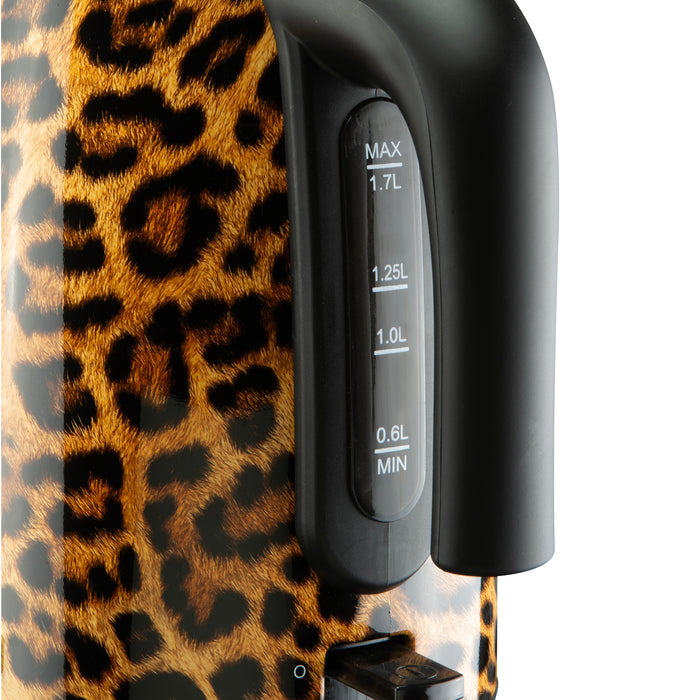 Bourgini Trendy Panter Waterkoker 1,7L – 2200W – Panterprint