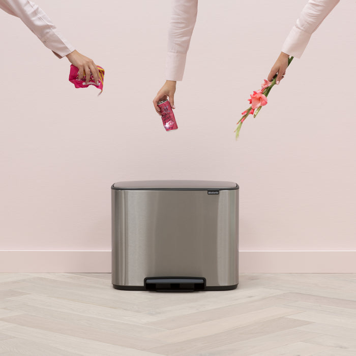 Brabantia Bo Pedaalemmer 34 Liter (11+23 Liter)