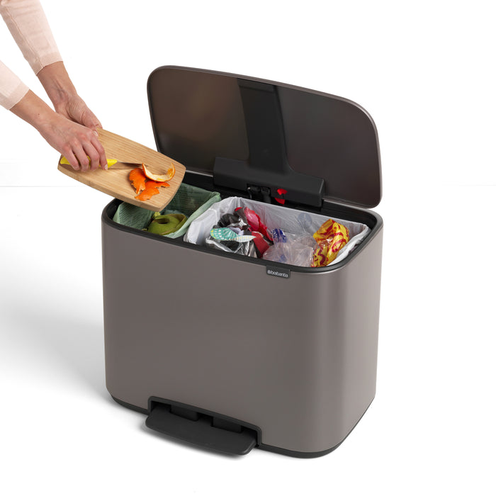 Brabantia Bo Pedaalemmer 34 Liter (11+23 Liter)