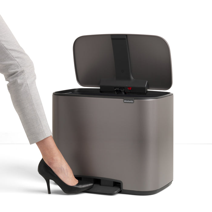Brabantia Bo Pedaalemmer 34 Liter (11+23 Liter)