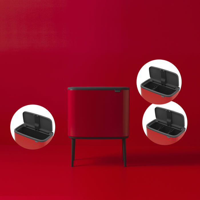 Brabantia Bo Touch Bin Afvalemmer 34 Liter (11+23 Liter)