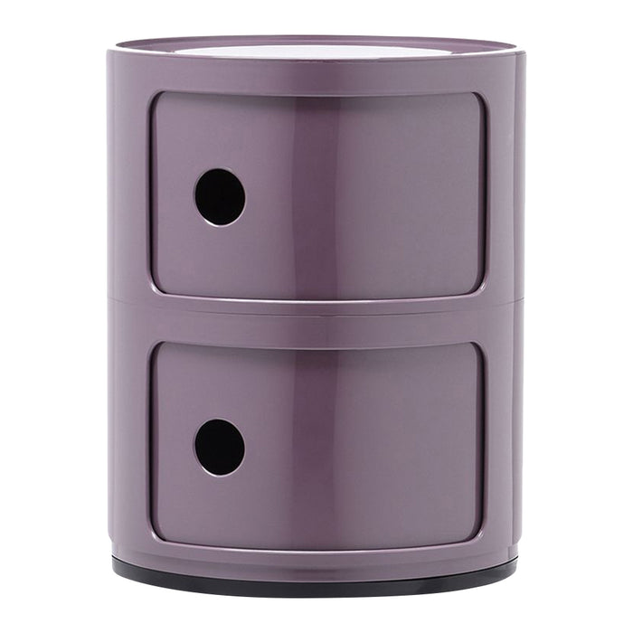 Kartell Componibili Kast Ø 32 cm - 2 Modules - Violet