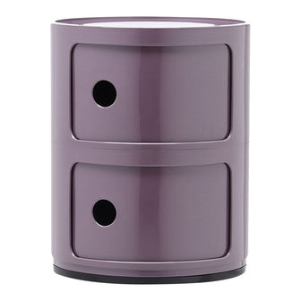 Kartell Componibili Kast Ø 32 cm - 2 Modules - Violet