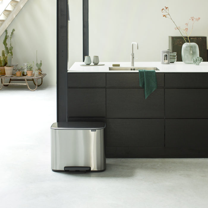 Brabantia Bo Pedaalemmer 11 + 23 L - Zilver