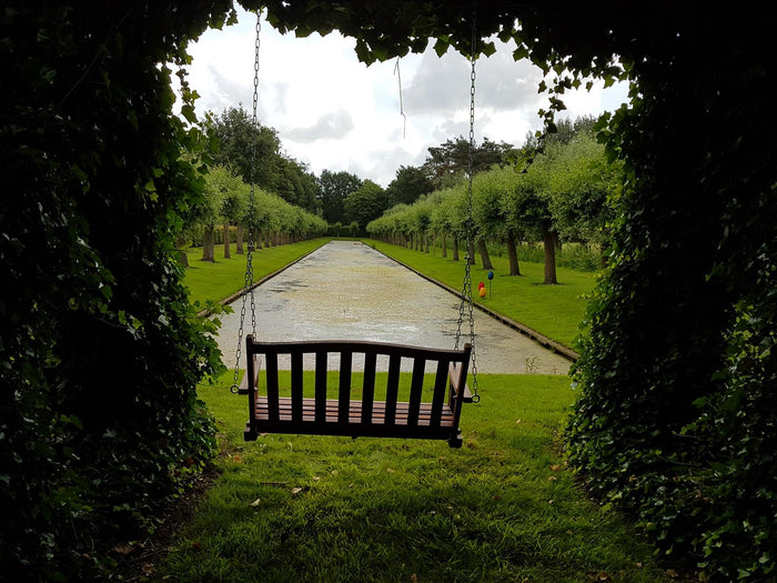 MaximaVida houten schommelbank Jackson 120 cm - exclusief mahoniehout