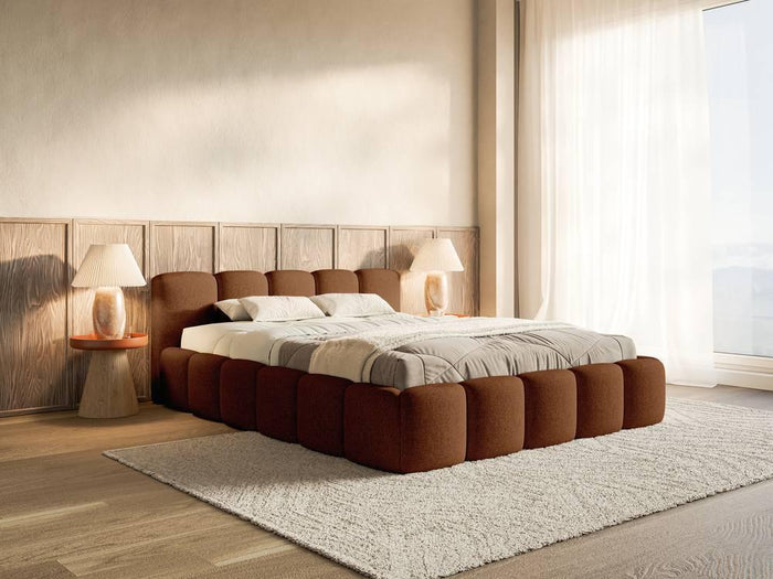 NADUVI Collection Bedframe Chloe laag 140 x 200 cm chenille