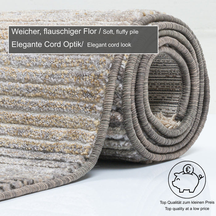 Gino Falcone Corduletta Vloerkleed 180 x 280 cm - Beige