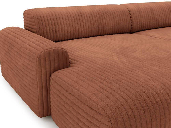 NADUVI Collection Hoekbank Fasole links ribstof