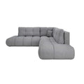 by fonQ Charme Hoekbank Links/Rechts met Slaapfunctie - Chenille - Donkergrijs