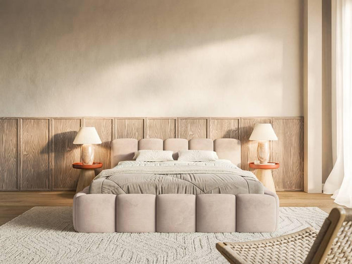 NADUVI Collection Bedframe Chloe laag 180 x 200 cm velvet