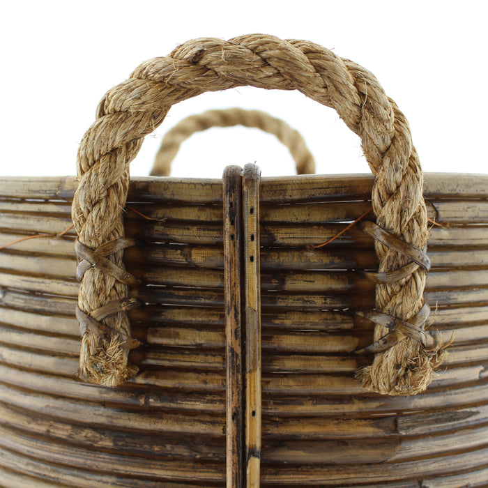 Van der Leeden Stripe Opbergmand Ø 35 cm - Bronze