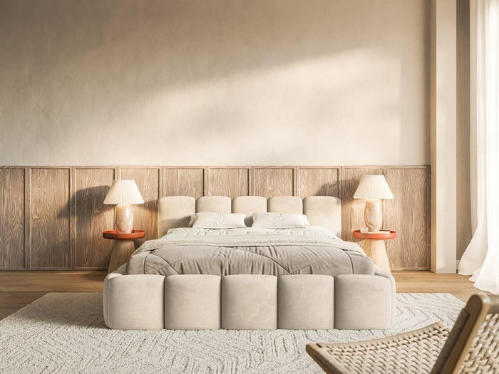 NADUVI Collection Bedframe Chloe laag 140 x 200 cm velvet met