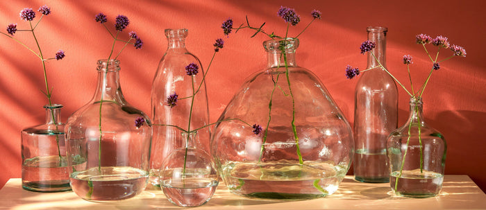 Mica Decorations Rioja Glazen Fles - H50 x Ø15 cm - Transparant