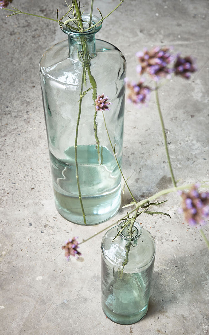 Mica Decorations Guan Glazen Fles - H40 x Ø15 cm - Transparant