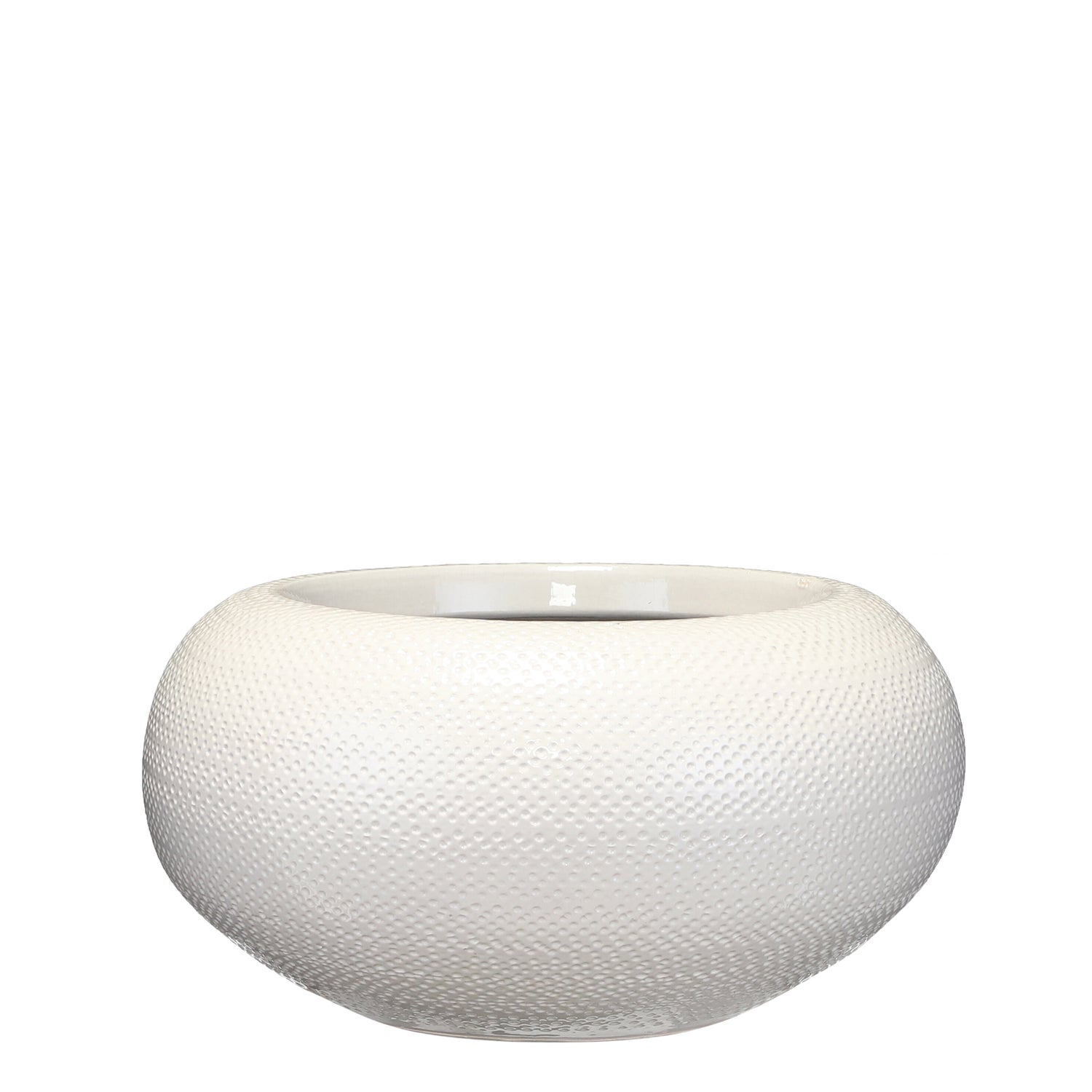 Mica Decorations Gabriel Plantenschaal - H16 x Ø32 cm - Wit