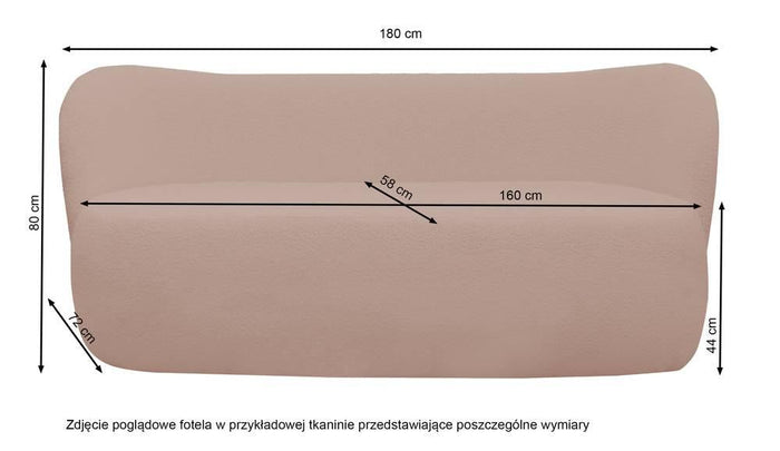 NADUVI Collection 3-zitsbank Tidore bouclé