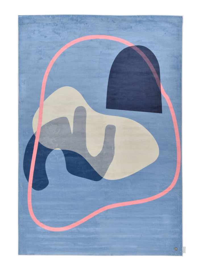 Tom Tailor Shapes Vloerkleed 160 x 230 cm - Blauw