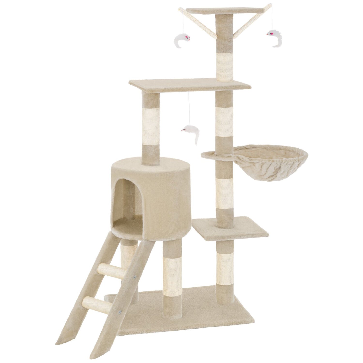 tectake® Krabpaal Dominik 144cm - Beige