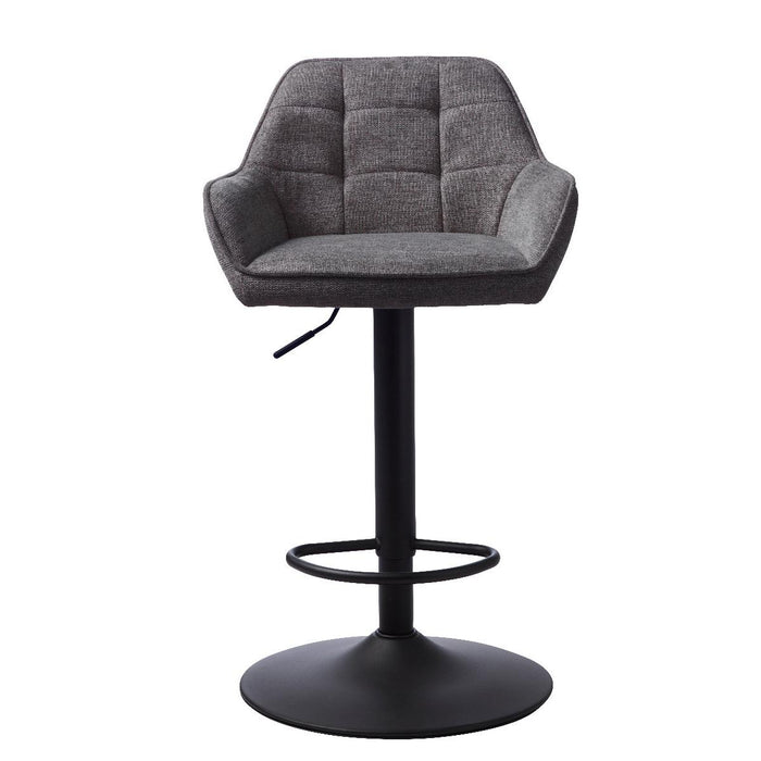 Nordic Home Lanny barstoel geblokt - donkergrijs