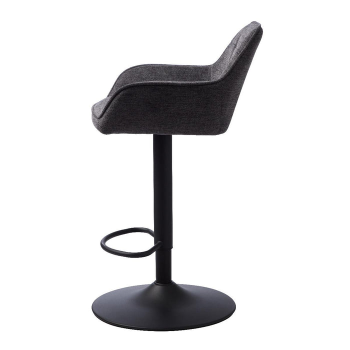 Nordic Home Lanny barstoel geblokt - donkergrijs