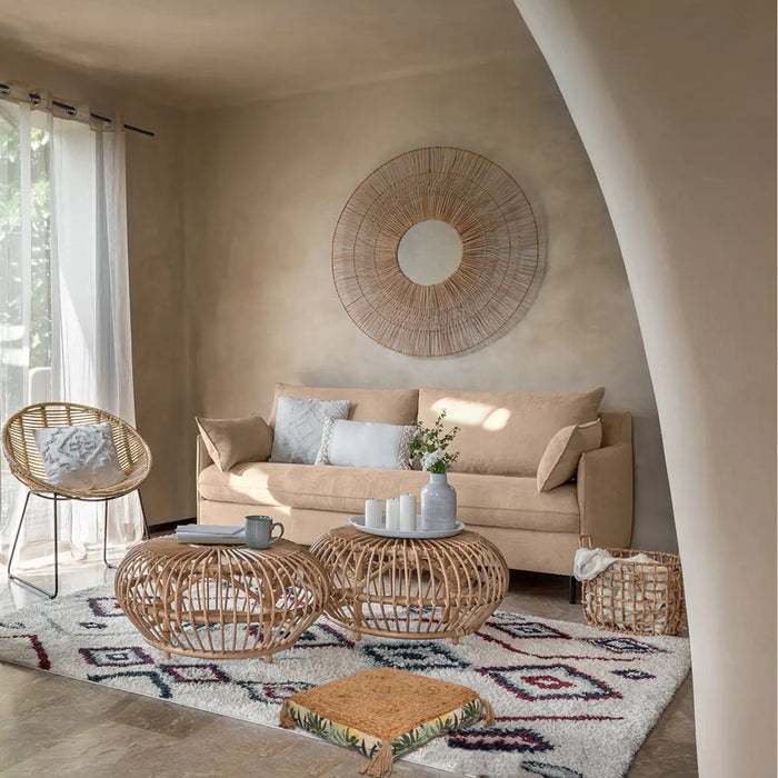 Atmosphera Vloerkussen Nature - Katoen - beige|jungle - 38x38x8cm