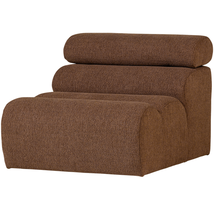 WOOOD Novi 1-Zits Element Bank - Polyester - Mokkabruin - 86x82x113