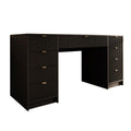 Meubella - Bureau Tavares 2 - Zwart - 154 cm