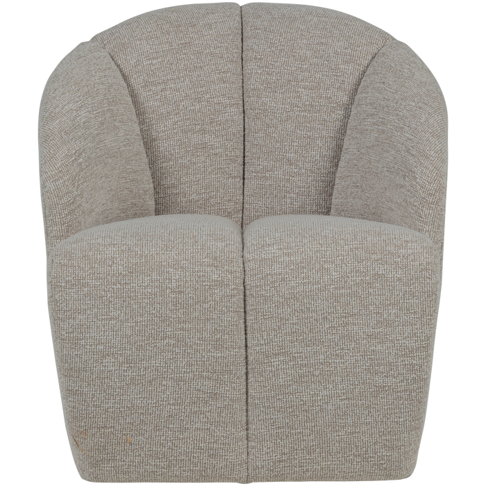 WOOOD Mojo Draaifauteuil - Bouclé - Ecru Melange - 75x68x77