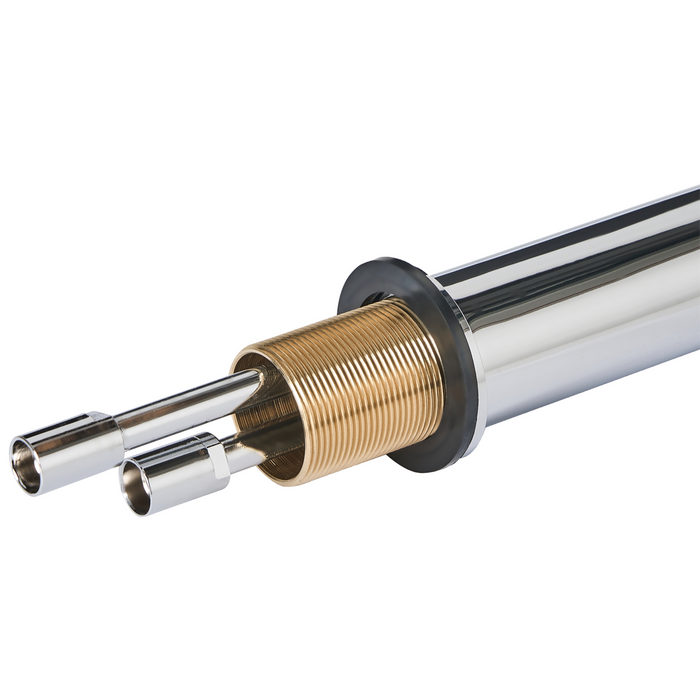 Beliani - CHIMBOTE - Wastafelkraan - Zilver - 28 cm - Messing