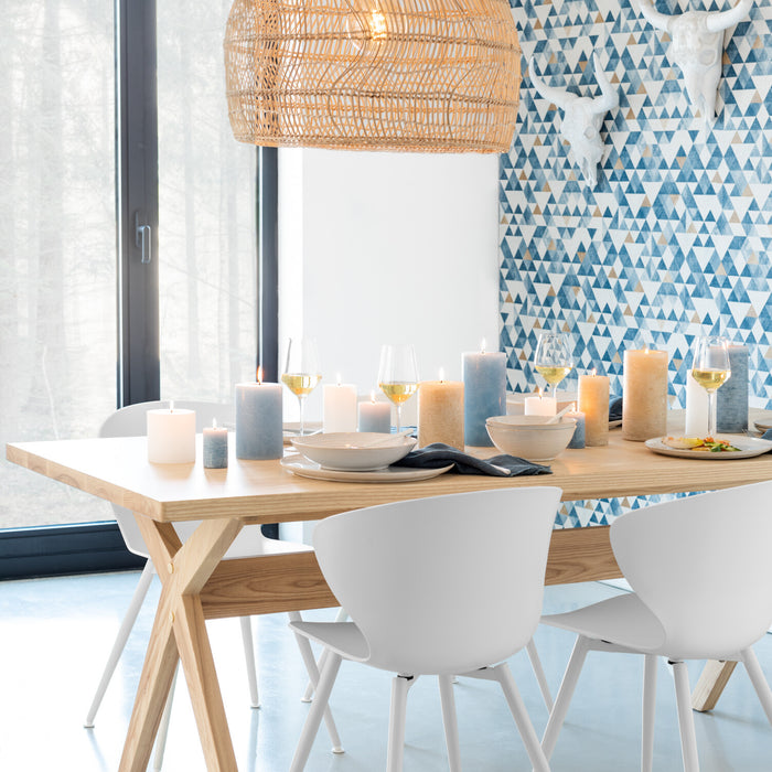 J-Line kom Noa - keramiek - wit - large - 4 stuks