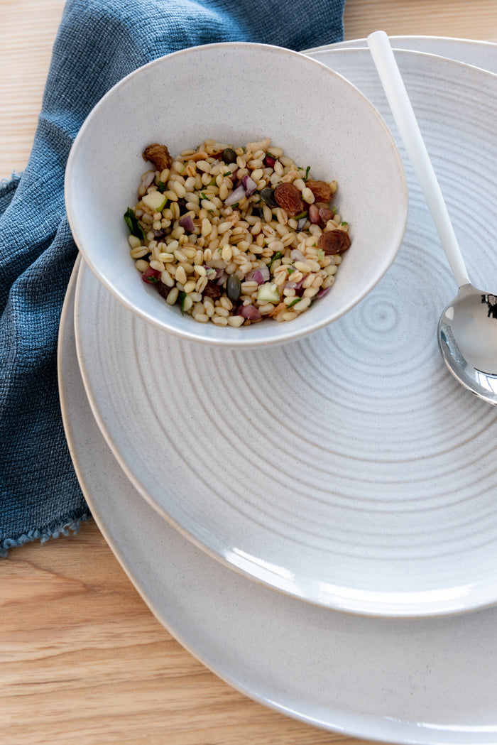 J-Line kom Noa - keramiek - wit - large - 4 stuks