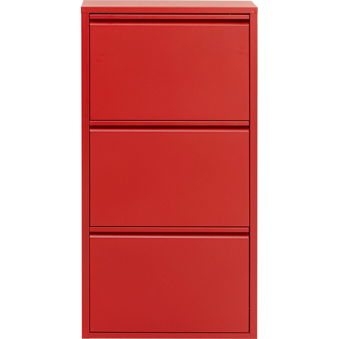 Schoenenkast Caruso rood 3 laden Kare Design