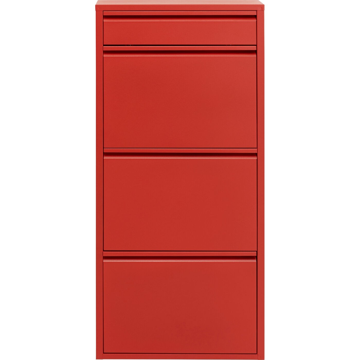 Schoenenkast Caruso rood 3+1 laden Kare Design