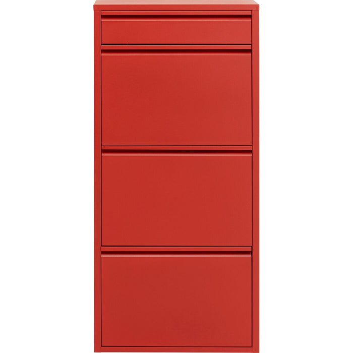 Schoenenkast Caruso rood 3+1 laden Kare Design