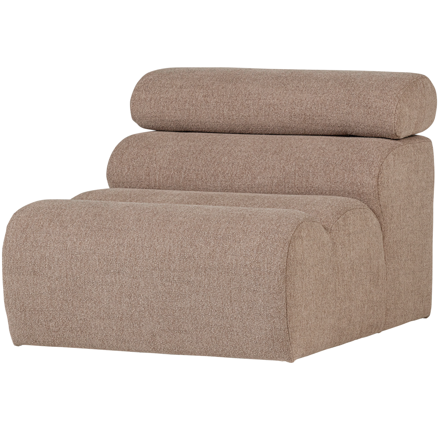 WOOOD Novi 1-Zits Element Bank - Polyester - Taupe - 86x82x113