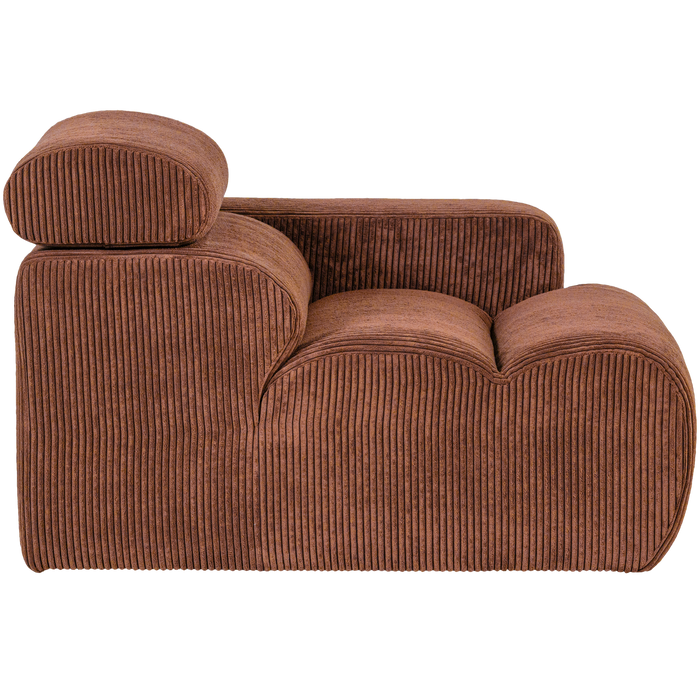 WOOOD Novi 1-Zits Element Bank Arm Rechts - Ribstof - Terra