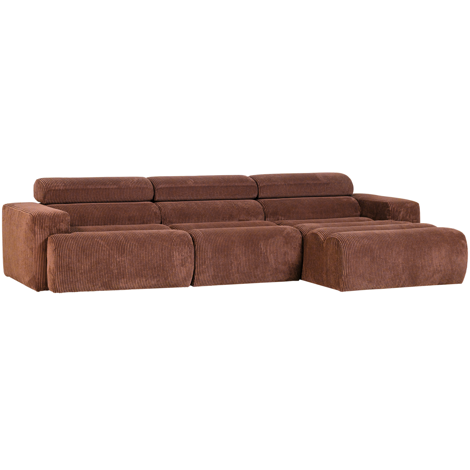 WOOOD Novi Chaise Longue Bank Rechts - Ribstof - Terra