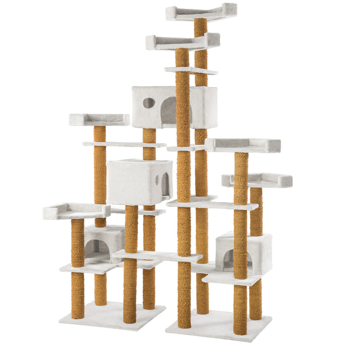 tectake® Krabpaal Mieze - Wit