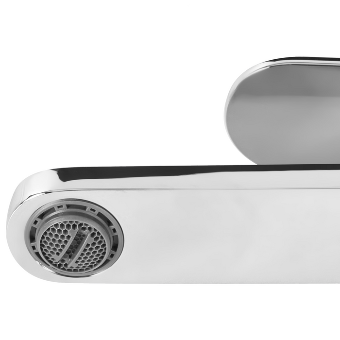 Beliani - COLHUE - Enkele wastafelkraan - Zilver - 30 cm - Messing