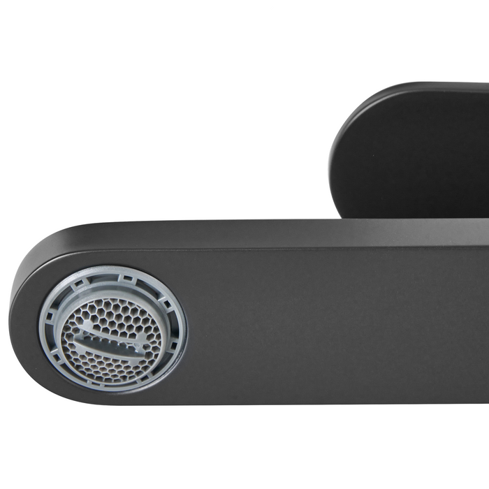 Beliani - COLHUE - Enkele wastafelkraan - Zwart - 30 cm - Messing