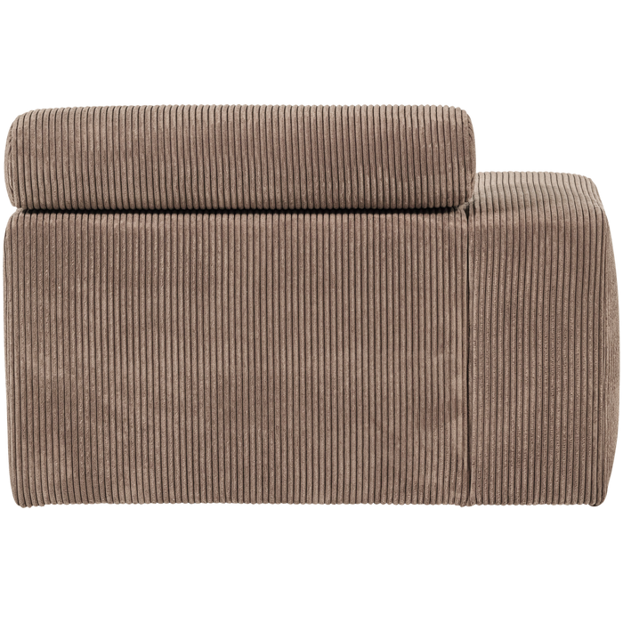 WOOOD Novi Chaise Longue Element Arm Links - Ribstof - Taupe