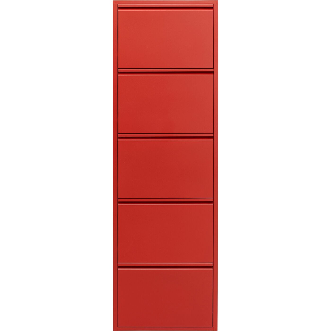Schoenenkast Caruso rood 5 laden Kare Design