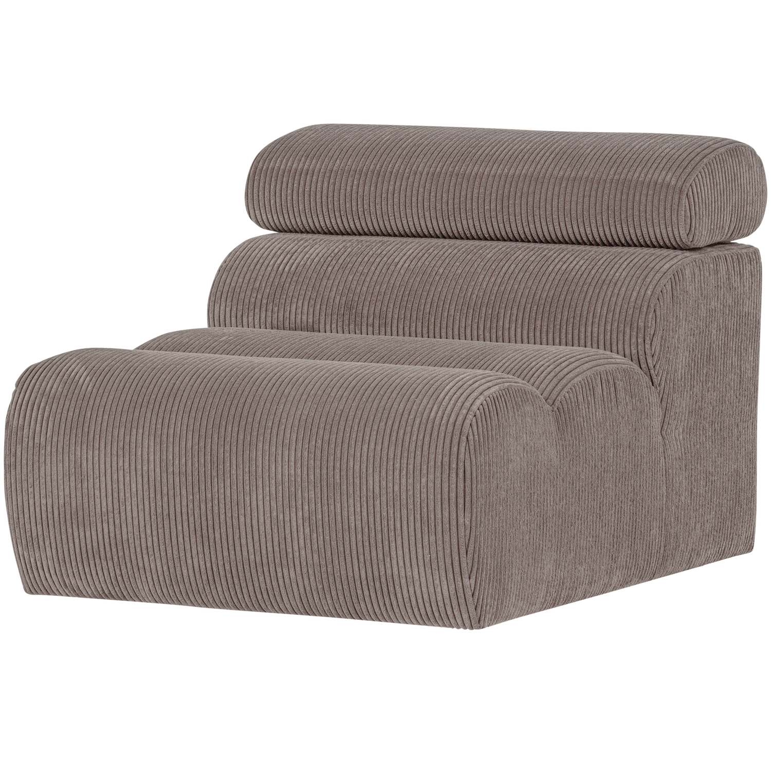 WOOOD Novi 1-Zits Element Bank - Ribstof - Zand - 86x82x113