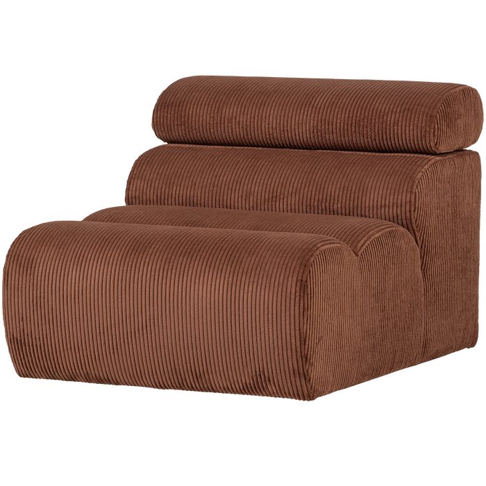 WOOOD Novi 1-Zits Element Bank - Ribstof - Terra - 86x82x113